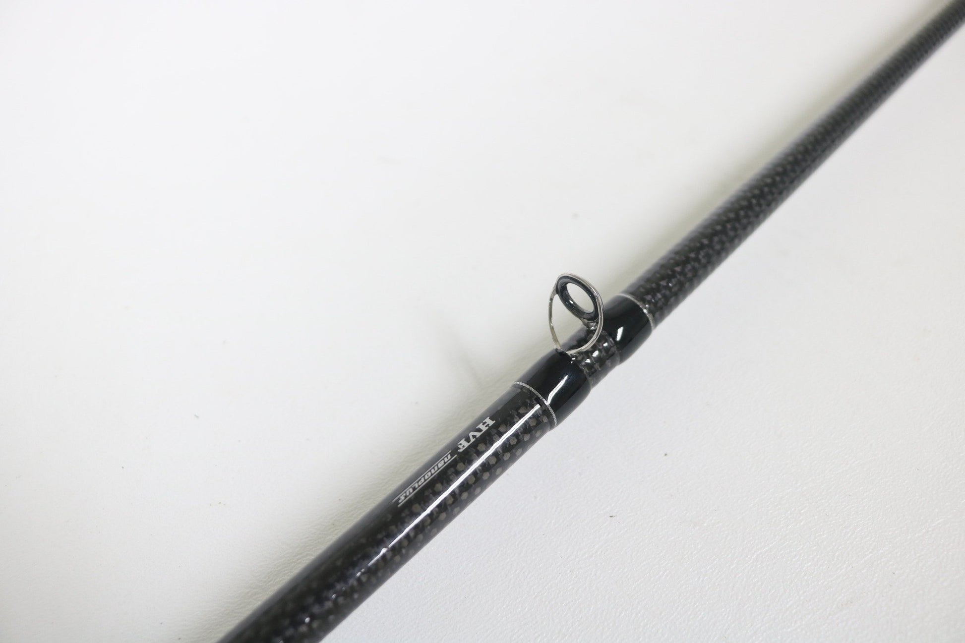 A close-up of a Daiwa BLX SG721HFB 7'2" Heavy used casting rod in very good condition, highlighting a line guide—ideal for those looking to upgrade gear through our Rod and Reel Trade-In Program for store credit.