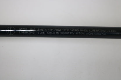 Close-up of a Shimano Intenza NTZC711MHG 7'11" Medium Heavy Glass Used Casting Rod in excellent condition—trade in your used gear through our Rod and Reel Trade-In Program and earn store credit!.
