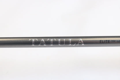 A close-up of a Daiwa Tatula Elite AGS TTEL791HFB-AGS Long Cast Frog 7'9" Heavy used casting rod in very good condition, ideal for those seeking store credit on used gear or exploring our Rod and Reel Trade-In Program.