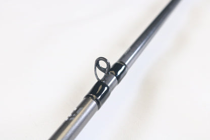 Close-up of a Daiwa Tatula Elite AGS TTEL791HFB-AGS Long Cast Frog 7'9" Heavy Used Casting Rod in very good condition, highlighting the line guide—ideal for showcasing your Daiwa gear in our Rod and Reel Trade-In Program for store credit.