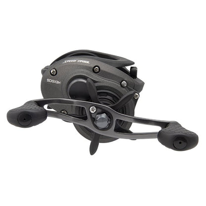 The Lew's Super Duty GX3 6.5:1 Casting Reel (SDGX3H) features a black and gray design with dual handles, textured grips, "SPEED SPOOL" label, and High Strength Speed Gears, shown against a white background.