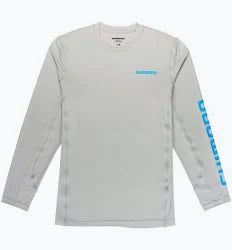 Shimano Long Sleeve Performance T-Shirt - Gray - LARGE