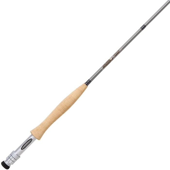 The St. Croix High Stick Drifter 10'0" 4wt Fly Rod (HSD1004.4) features a light wood handle, silver reel seat, and long graphite shaft—ideal for precise trout fishing on any stream. Shown on a white background.