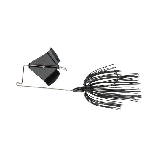 The Accent Jacob Wheeler Original Buzzbait in black is perfect for bass fishing.