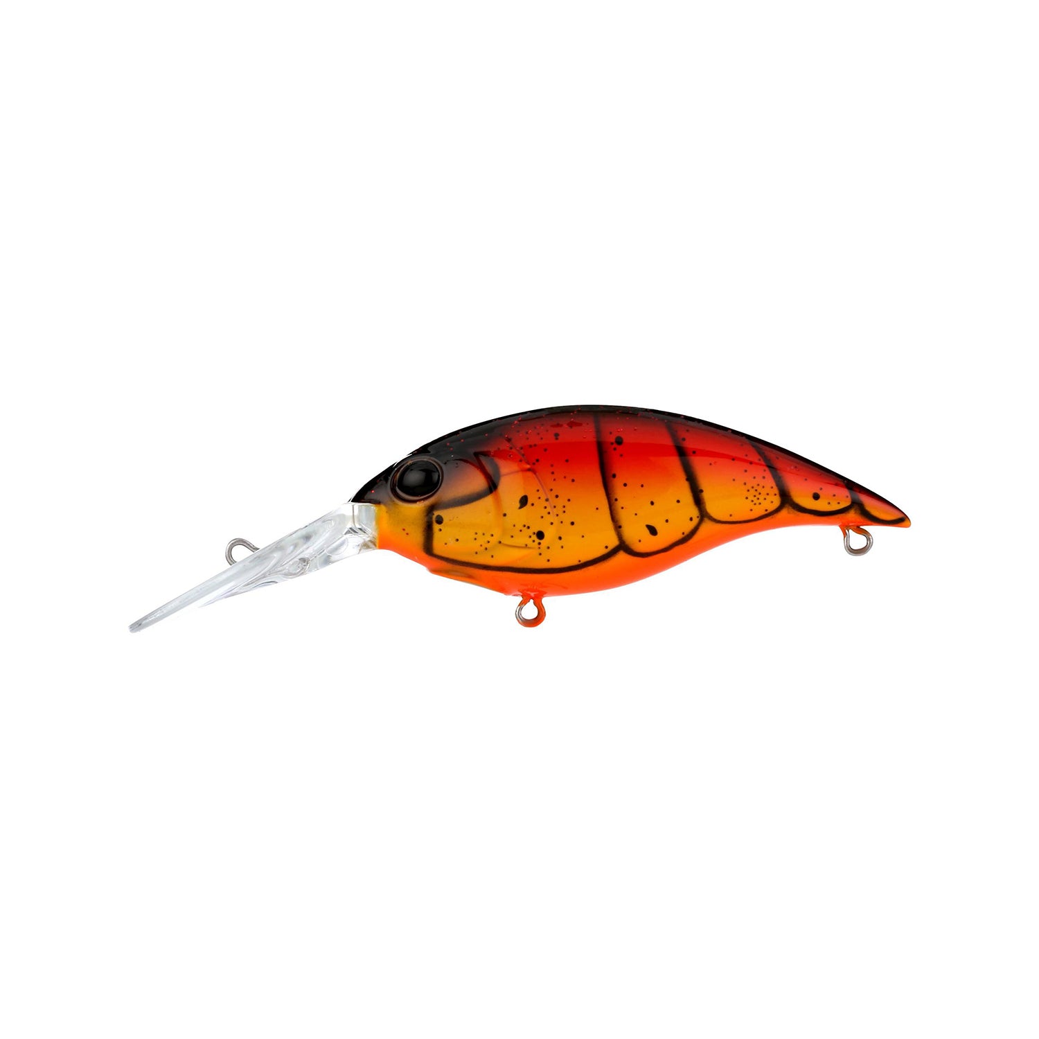 The Berkley Money Badger Crankbaits by Berkley feature a vibrant orange-red body with black stripes, a large eye, and clear bill—designed with a hybrid baitfish-crayfish look—ideal for trolling walleye or targeting bass.