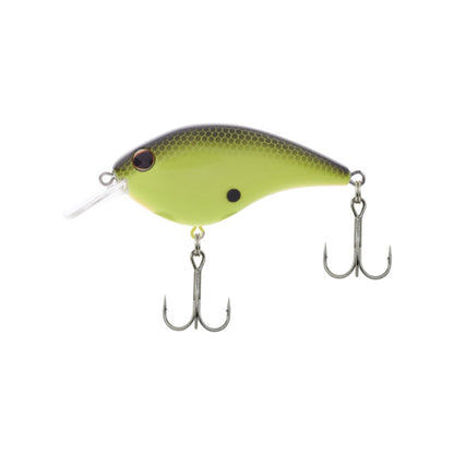 The Berkley Clickin' Frittside Crankbait by Berkley is a lure with hooks, perfect for stained water, delivering great action and attraction for various fish species.