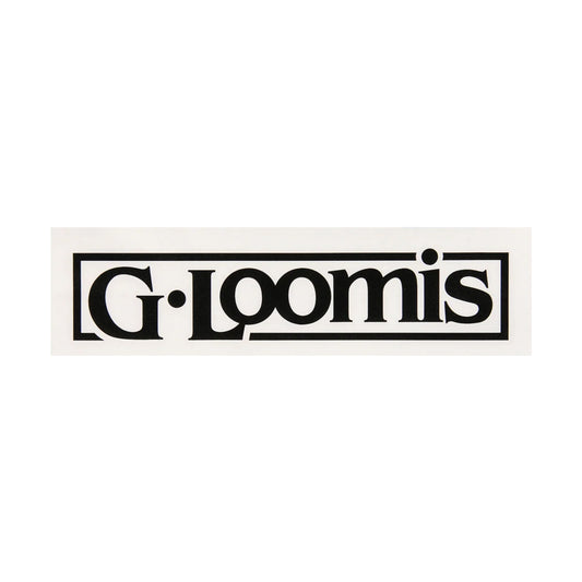 G. Loomis Black Block Logo Boat Decal 21" X 4"