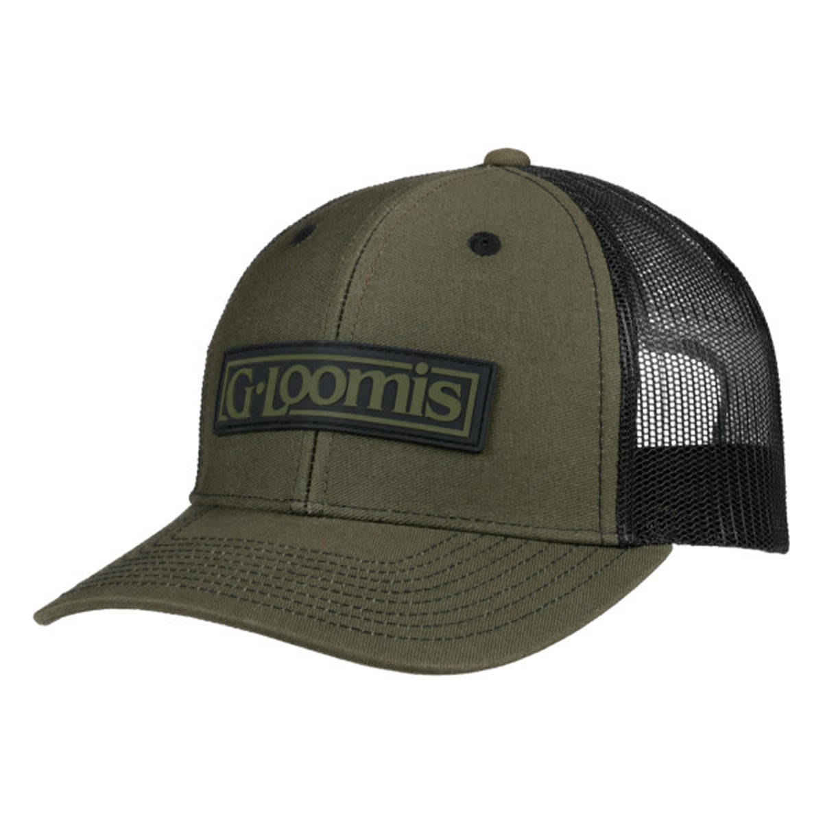 G. Loomis Logo Trucker Hat Faded Olive Black