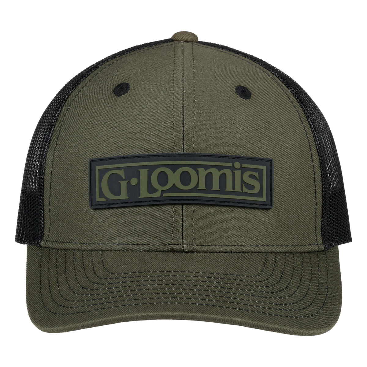 G. Loomis Logo Trucker Hat Faded Olive Black