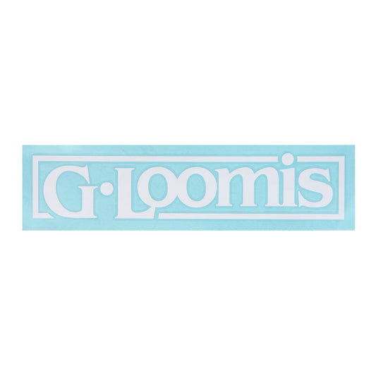 G. Loomis White Block Logo Boat Decal 21" X 4"