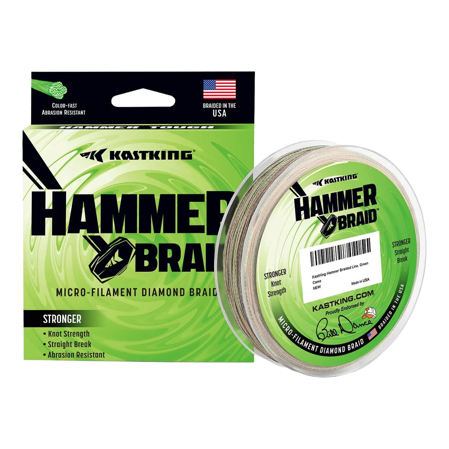 KastKing Hammer Braid Green Camo 150yd