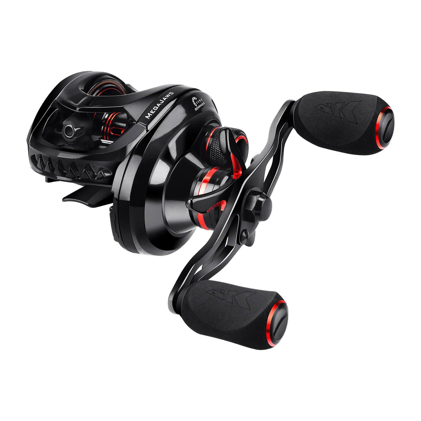 KastKing MegaJaws Blacktip Casting Reel 7.2:1 LH | KRLCSTMJ-72LBK-C