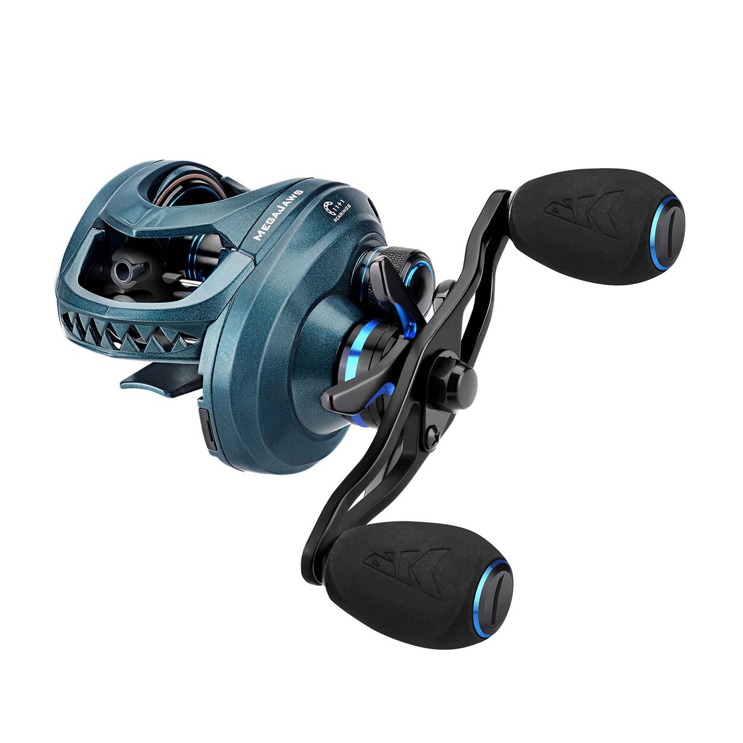 KastKing MegaJaws Phantom Blue Casting Reel 6.5:1 LH | KRLCSTMJ-65LBL-C