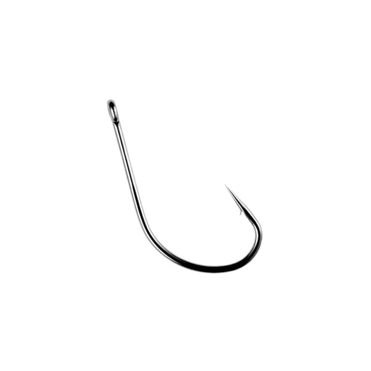 The Owner Sniper Finesse Neko Hook by Owner features a metallic finish, Super Needle Point, and an eyelet at the top, shown on a plain white background.