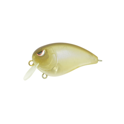 A beige, translucent SPRO Fat John 50 Crankbait with a small lip, round body, single red and white eye, and sharp Gamakatsu treble hooks is shown against a plain white background.