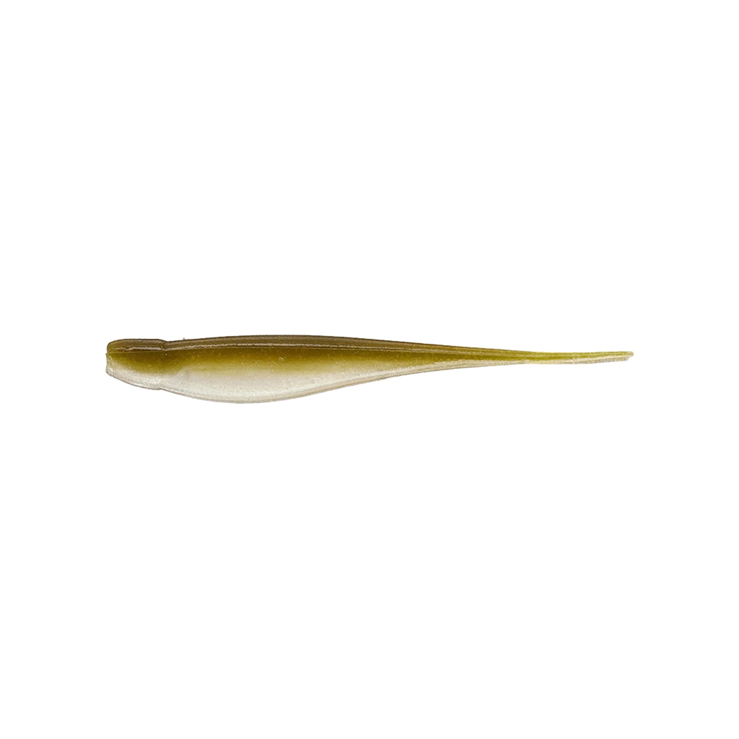 The Strike King Z-Too Soft Jerkbait 7" 4pk by Strike King features a fish-shaped soft lure with a brownish top, lighter underside, and slim pointed tail—perfect for bass fishing—shown on a white background.