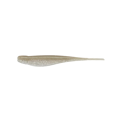 The Strike King Z-Too Soft Jerkbait 7" 4pk features a slender, fish-shaped body in light gray with silver glitter—ideal for bass fishing fans seeking lifelike action from Strike King.