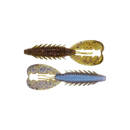 A close-up of the Xzone Lures Adrenaline Craw Jr. 3.5" shows its floating claws, making this Xzone Lures bait irresistible for bass fishing.